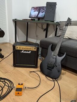 Na predaj: Elektrická gitara, kombo zosilňovač a distortion