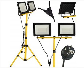 Led pracovný reflektor 2x100W teleskopický
