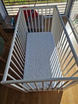 Detska postielka s matracom Ikea