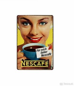 cedule plechová - Nescafé (dobová reklama) - 1
