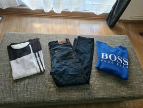 Panske jeansy Hugo Boss, tricko a mikina Hugo Boss