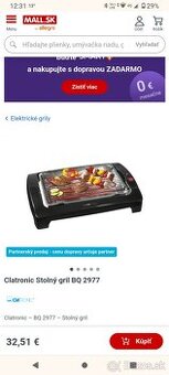 Nový elektrický grill
