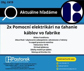Pomocní elektrikár – Nemecko