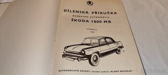 Škoda 1000MB dílenská příručka manuál dobový originál Š1000 - 1