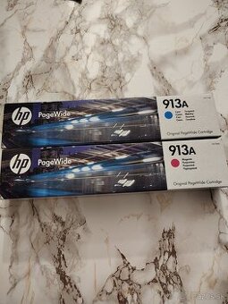 Cartridge HP 913A - F6T77AE Azúrová + F6T78AE Magenta