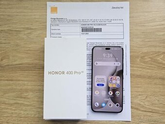 HONOR 400 PRO 5G 12GB/512GB,black,novy,zaruka