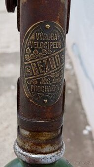Starý bicykel, rám - Josef Procházka BEZNO