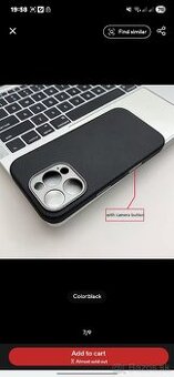 iPhone 16 Pro kožený čierny kryt nový nepoužívaný