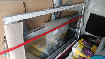 Balkovnové dvere právé 85x215cm biela/zlatý dub