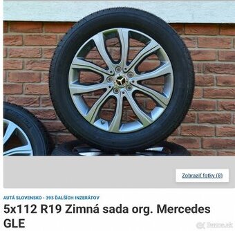 disky R19 MERCEDES GLE aj ML nové A1664011500