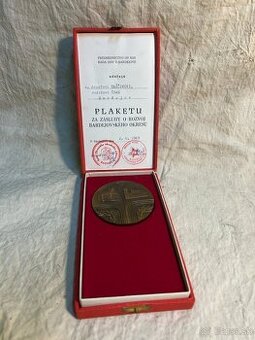 Plaketa v etui a venovaním - 1
