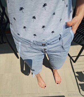 Tom Tailor značkové kaprové nohavice S/M