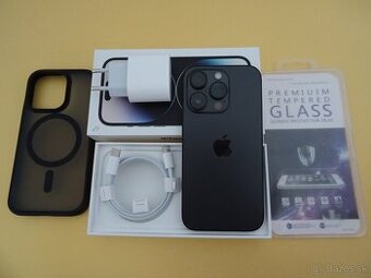 iPhone 14 PRO 128GB BLACK - ZÁRUKA 1 ROK - VELMI DOBRY STAV