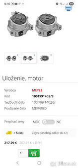 Audi uloženie motora