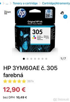 Toner 305 HP 3YM60AE č. 305 farebná