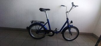 Predám skladací bicykel 20" kolesa. Zadná brzda kontra. Ser