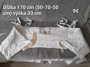 Mantinel na detskú postieľku