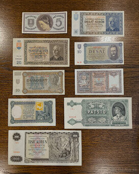 ☀️ BANKOVKY z obdobia SLOVENSKÉHO  ŠTÁTU 1939 - 1945 ☀️