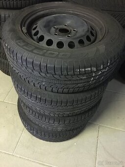 Plechové disky 5 x 112, + zimné pneu cooper 195/65 R15