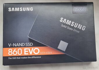 nový este zabalený SSD Samsung 860 Evo 250GB