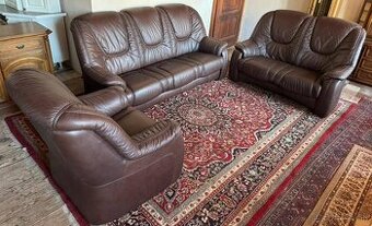 Luxusní kožená sedací souprava 3+2+1,6050