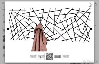 NÁSTENNÝ VEŠIAK XXXLutz - 2 ks