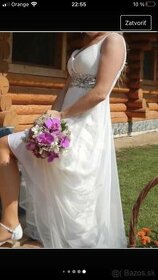 Jednoduché svadobné šaty - 1