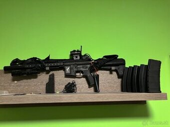 Delta Armory airsoft zbraň AR15 MK18 Alpha Full Metal Čierna