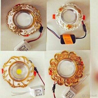 LED luxusne bodové svetlá 12x12cm