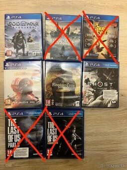Predám hry na PS4