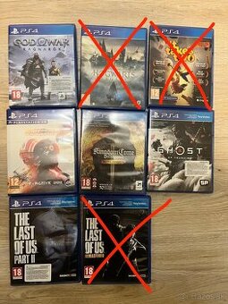 Predám hry na PS4