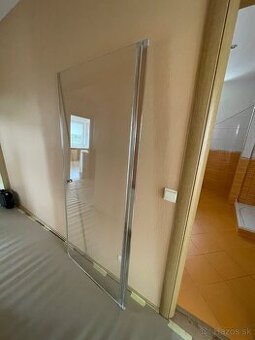 Sklené dvere 190x85 do sprchovacieho kuta aj s lištami