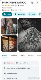 Prenajmem tetovacie kreslo v štúdiu DARKTHEME TATTOO