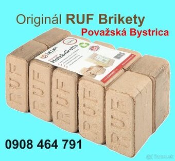 Originál RUF brikety Certifikované, tvrdé drevo dub buk