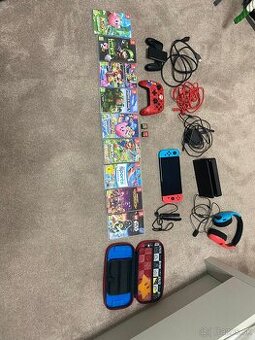 Nintendo switch OLED a príslušenstvo + hry