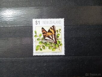 Poštové známky č.459 - Nový Zéland - motýľ