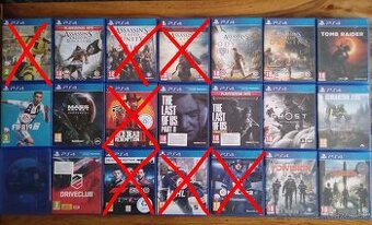 Predám Hry na Playstation 4