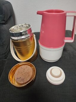 Predám 2 retro termosky so sklenou výplňou