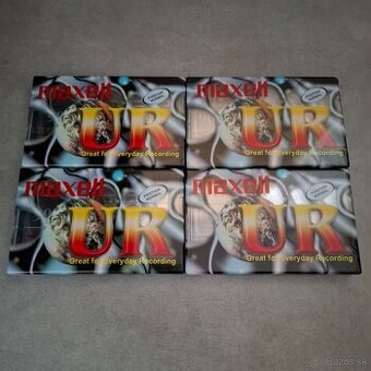 Maxell - UR90 min / Normal / audio kazeta / 4ks / nové