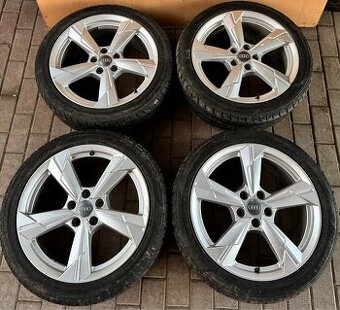 5x112 R18 Letná sada originál Audi rotor ET 39 strieborné