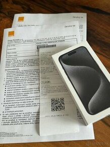 iPhone 15 Pro 256gb Black 2r záruka Orange zabalený