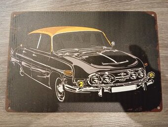 Tatra 603 retro tabuľka na stenu