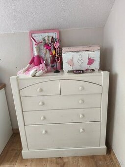 Biela komoda 90x90x41