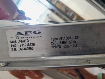 AEG model FAUTO, typ 911D91-T2, PNC 911916220, SN 6514006
