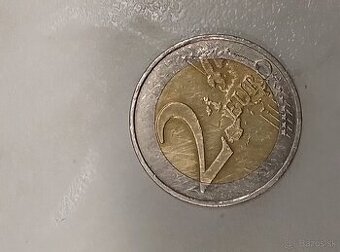 2 eurová minca s chybou
