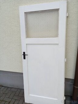 Biele dvere presklené Ľavé 81 cm