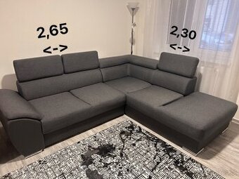 Rohová sedacia súprava.