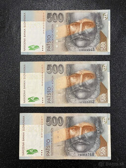 Slovenské bankovky / koruny 500 SK