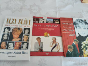 knihy o Diane + dvd a životopisy slávnych žien