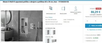 Zapustená polička do kúpeľne
